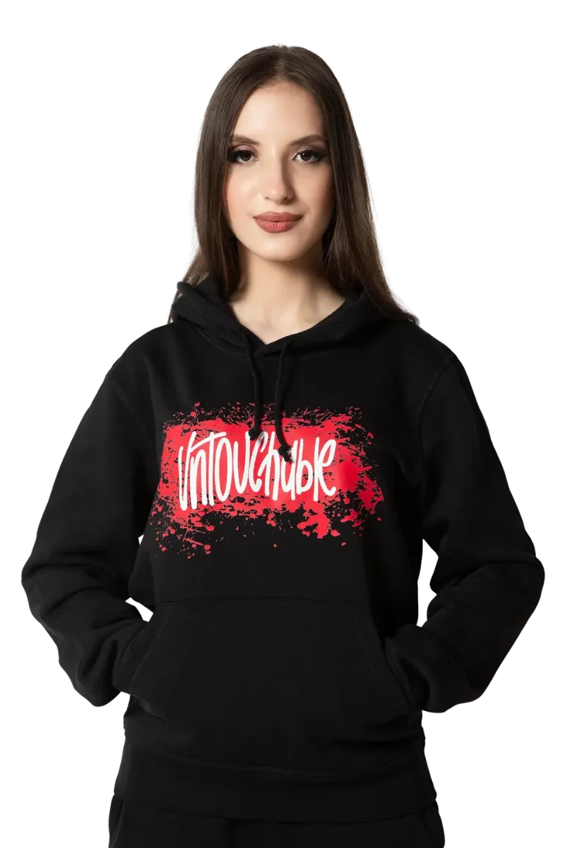 Hanorac cu gluga Splash Alb